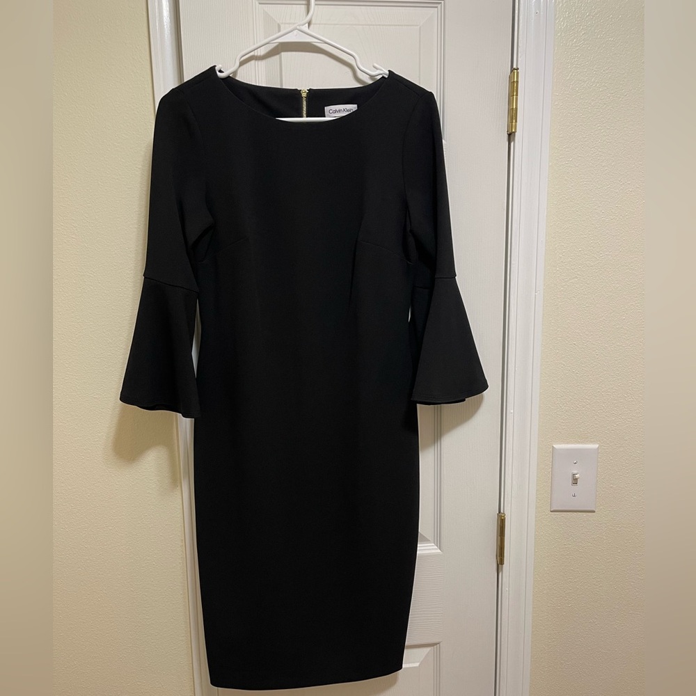 Calvin Klein Black Long Sleeve Dress